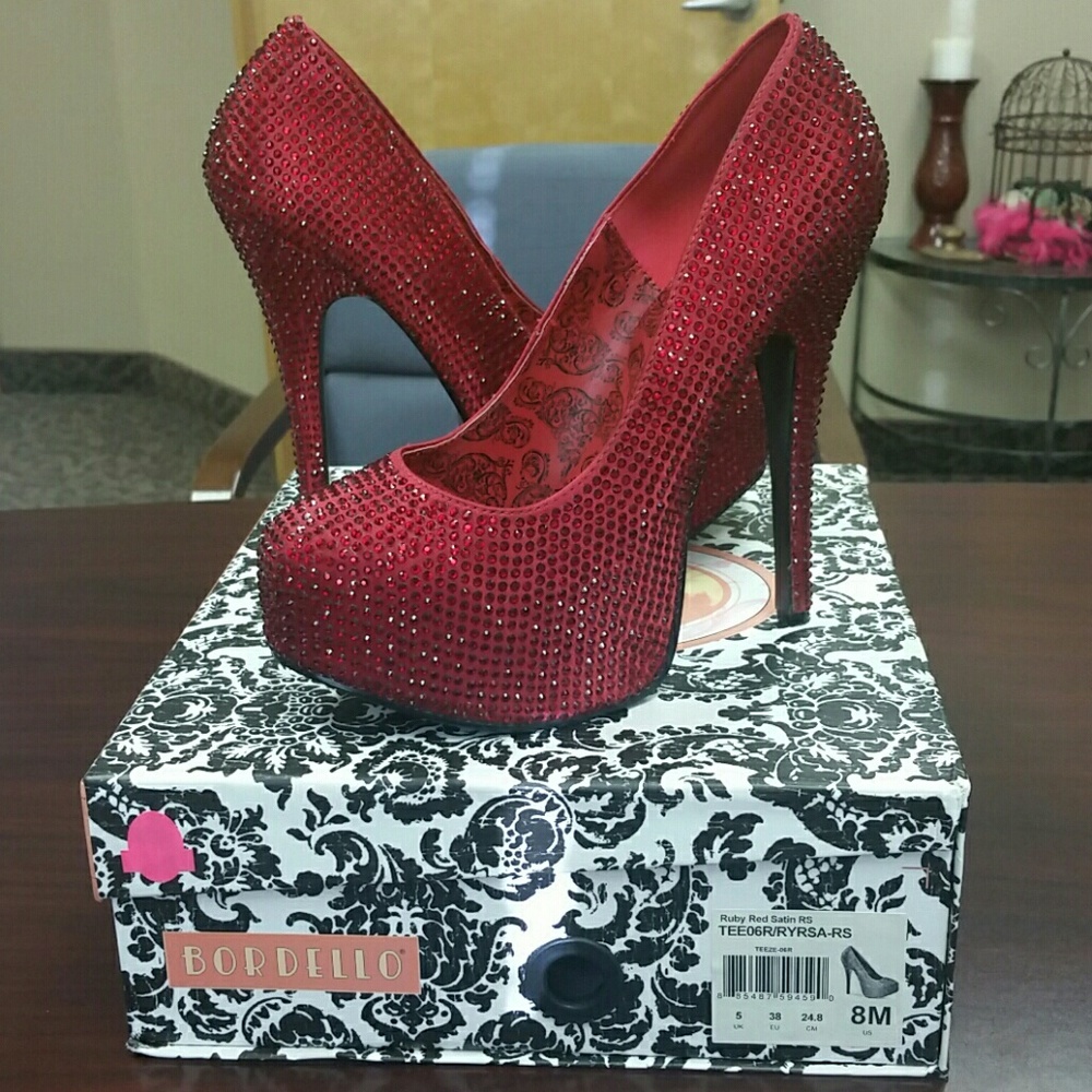 Ruby Red Pumps